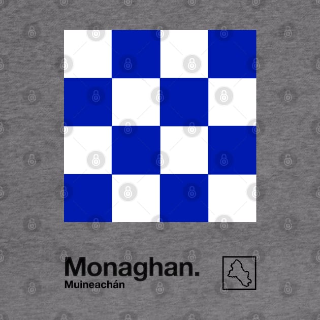 County Monaghan / Original Retro Style Minimalist Poster Design by feck!